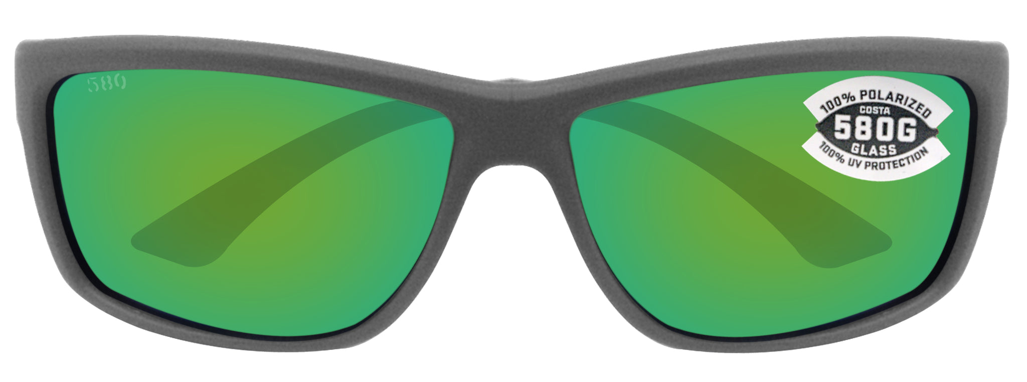 Costa Del Mar Jose Sunglasses - Matte Gray Frame - Green Mirror
