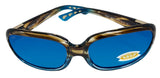 Costa Del Mar Gannet Wahoo Blue Mirror 580 Plastic Lens Sunglasses