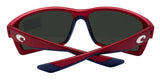 Costa Del Mar Reefton USA Red Blue Mirror 580 Glass Lens Sunglasses