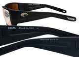 Costa Del Mar Blackfin Pro Black Copper Silver Mirror 580 Glass Lens Sunglasses