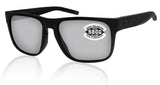 Costa Del Mar Spearo Blackout Frame Gray Silver Mirror 580 Glass Polarized Lens