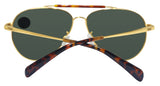 Toms Maverick 301 10005456 Gold Green Grey 52 mm Polarized Lens Sunglasses NEW