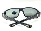 Costa Del Mar sunglasses Tuna Alley Pro Black frame Gray Silver Mirror 580G glass lens