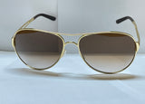 Oakley Caveat Polished Gold Frame Brown Gradient Lens Sunglasses New OO4054-07