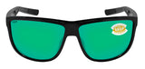 Costa Del Mar Rincondo Black Green Mirror 580 Plastic Lens Sunglasses