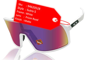 Oakley Sutro S Matte White Prizm Road Lens Sunglasses