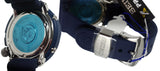 Seiko SNE499 PADI Prospex Solar Dive Black Date Dial Blue Rubber Band Watch