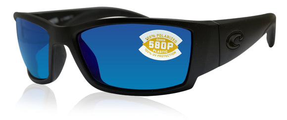 Costa Del Mar Corbina Blackout Frame Blue Mirror 580P Plastic Polarized Lens