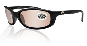 Costa Del Mar Brine Black Frame Silver 580G Glass Polarized Lens