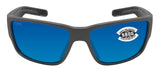 Costa Del Mar Blackfin Pro Gray Blue Mirror 580 Glass Lens Sunglasses